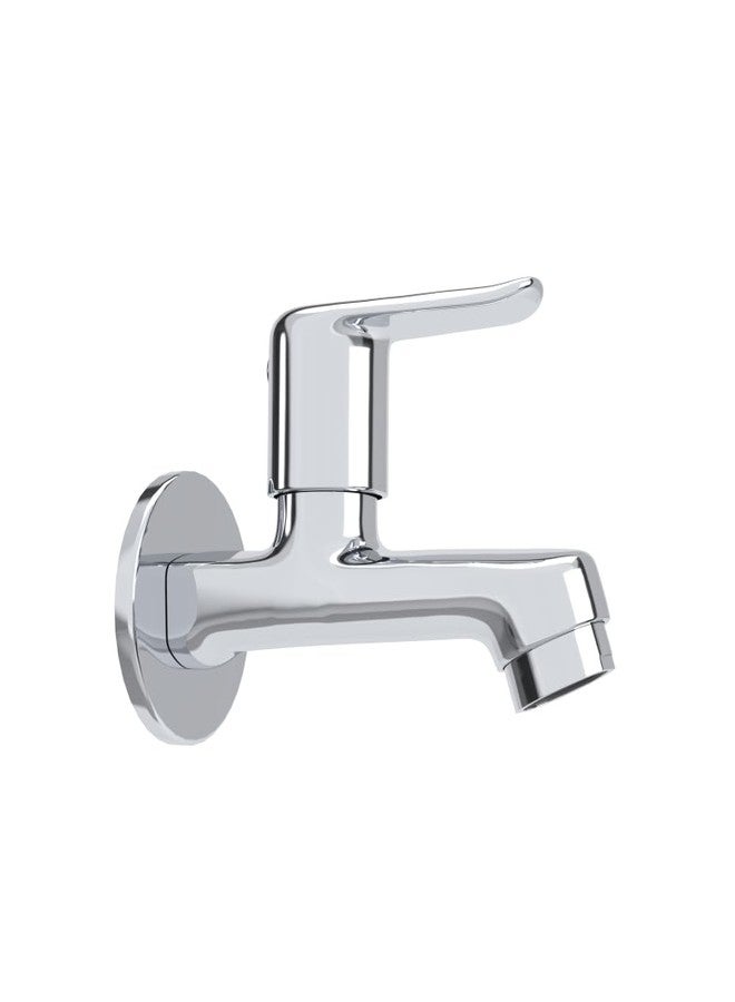 Johnson Bathrooms Johnson Sega Brass Long Body Bib Cock Faucet | Wall Mount| Corrosion Free| for bathrooms, Kitchens, Gardens| Bib Cock with Flange Disc Valve | 10 Years Warranty - Image 3